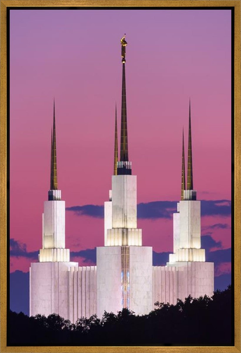 Washington DC Sunset Glow Gallery Wrap