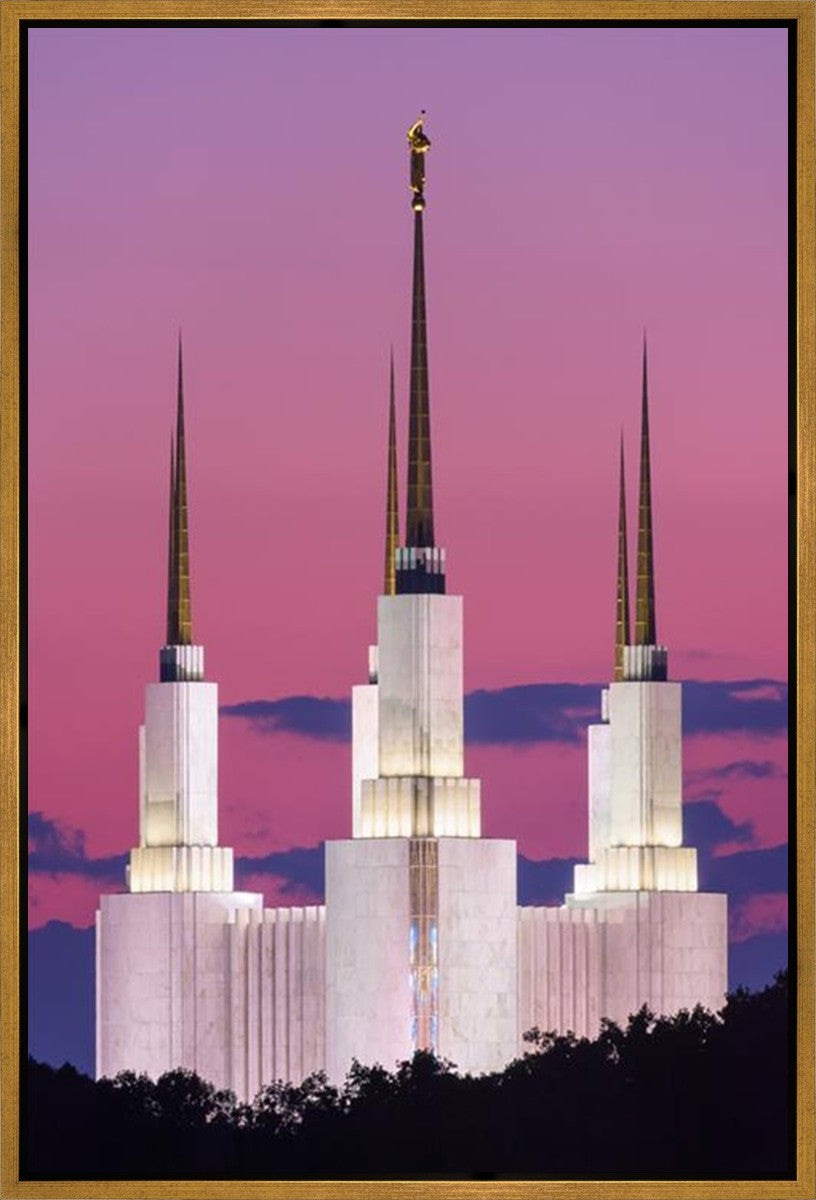Washington DC Sunset Glow Gallery Wrap