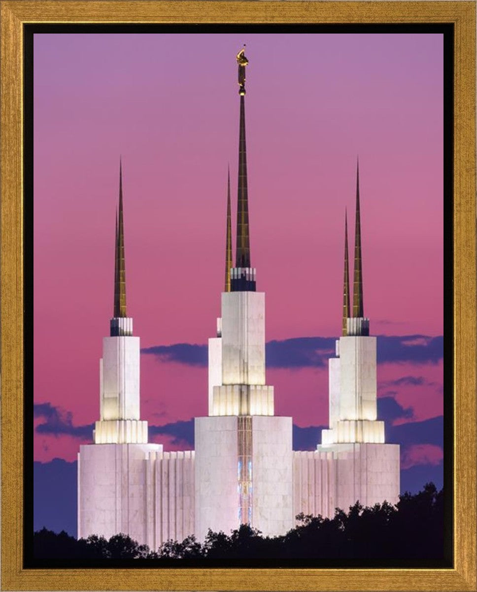 Washington DC Sunset Glow Gallery Wrap