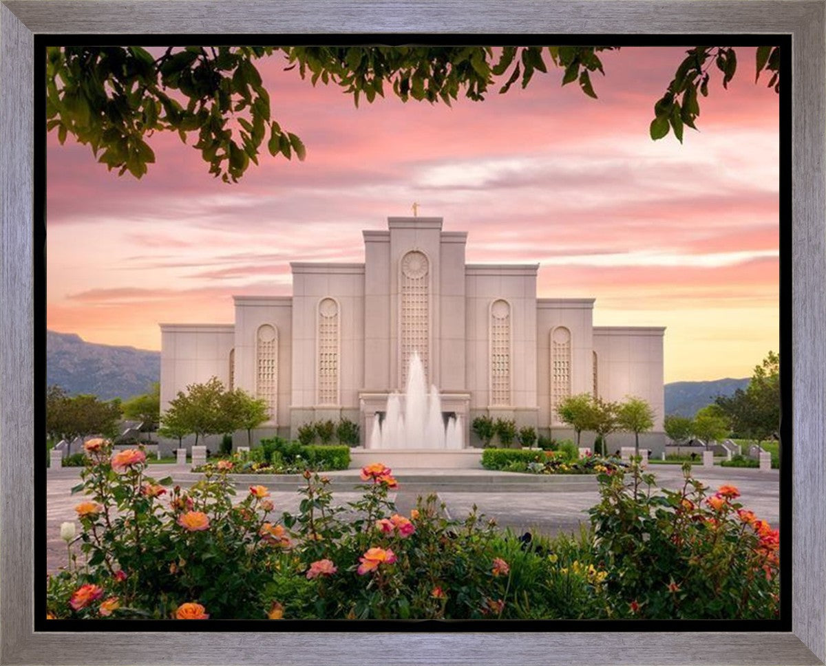 Albuquerque Morning Rose Gallery Wrap