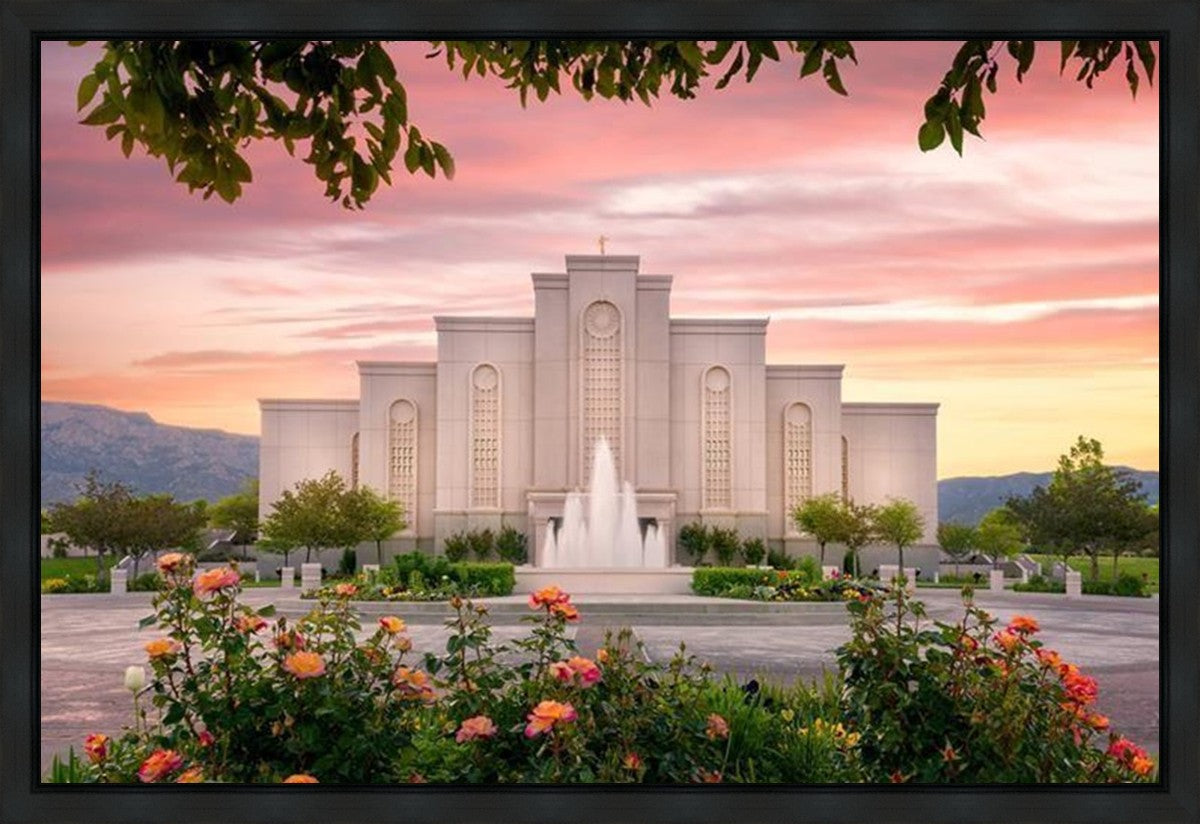 Albuquerque Morning Rose Gallery Wrap