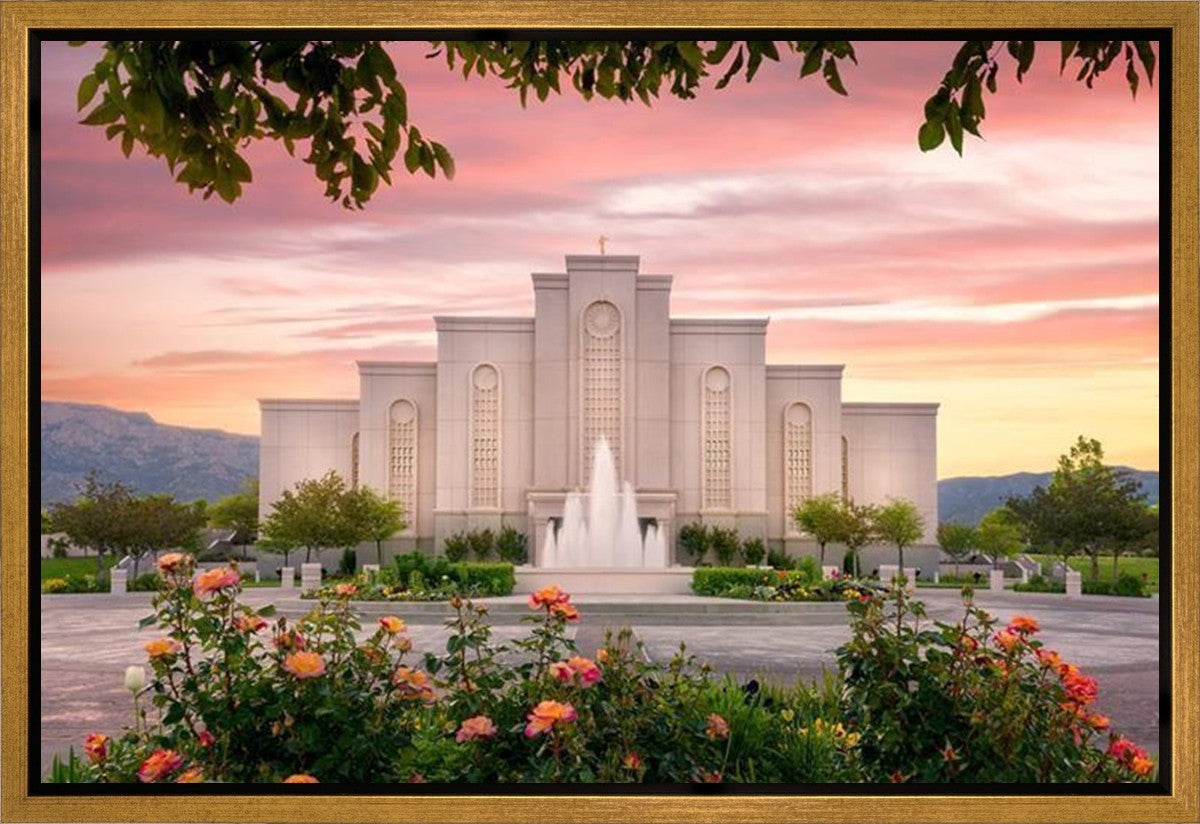 Albuquerque Morning Rose Gallery Wrap