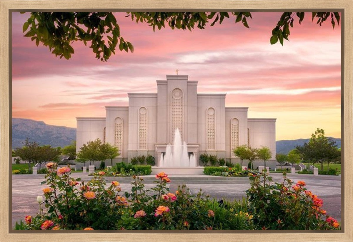 Albuquerque Morning Rose Gallery Wrap