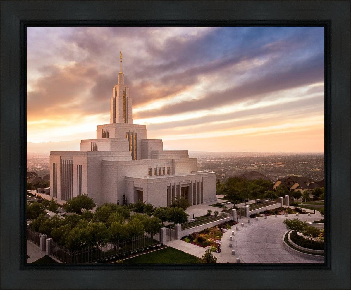 Draper Sunset Aerial Gallery Wrap