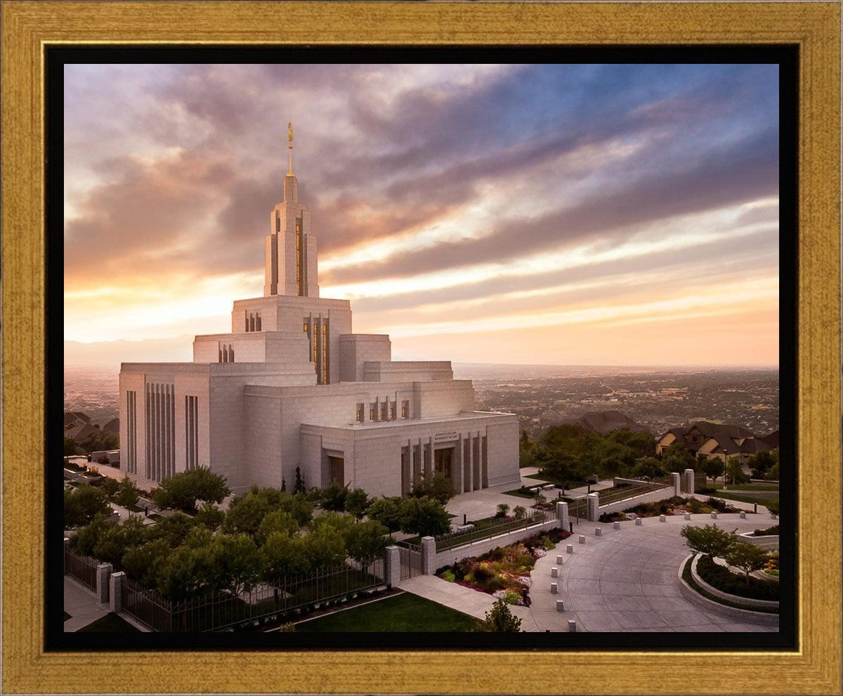 Draper Sunset Aerial Gallery Wrap