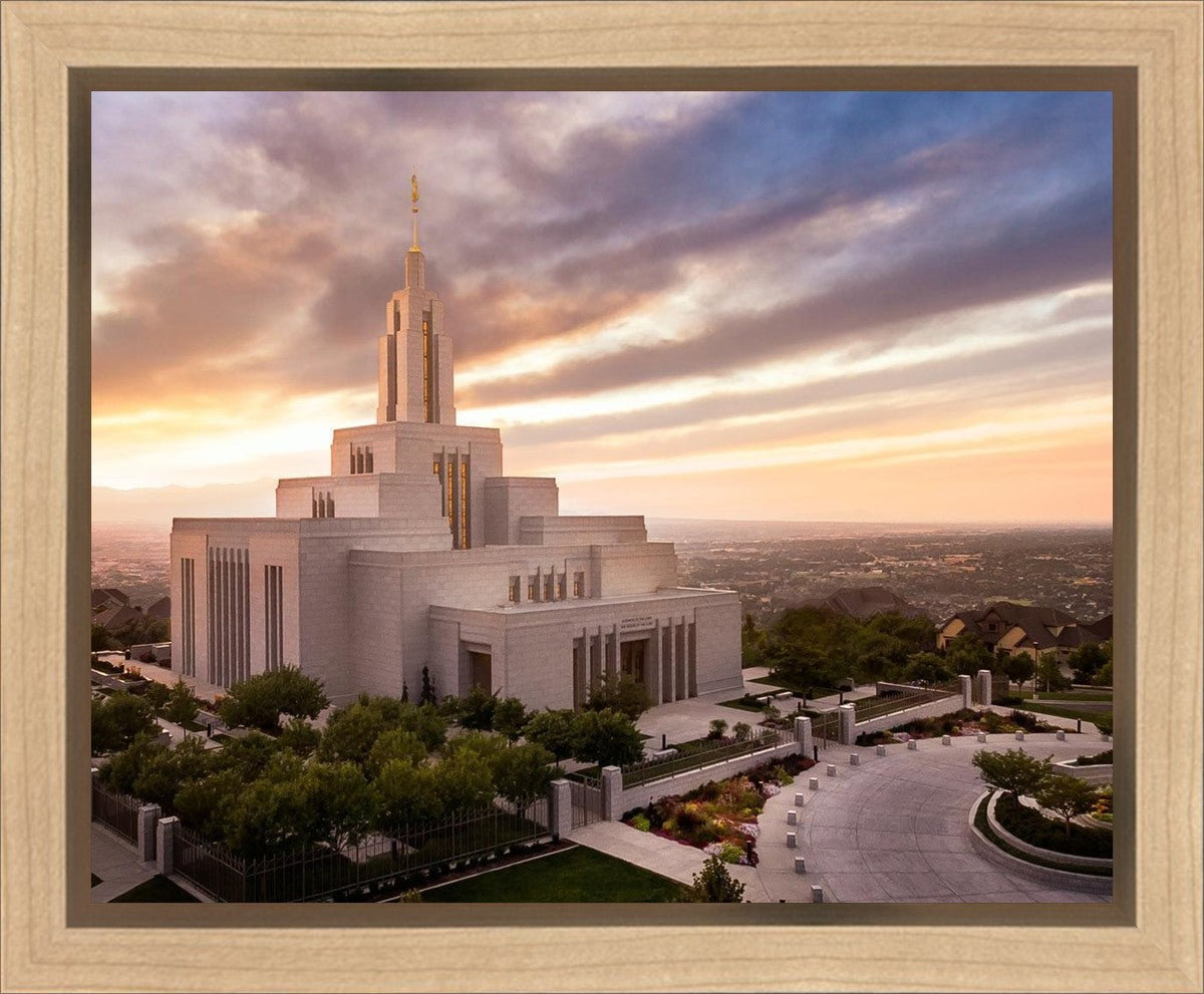 Draper Sunset Aerial Gallery Wrap