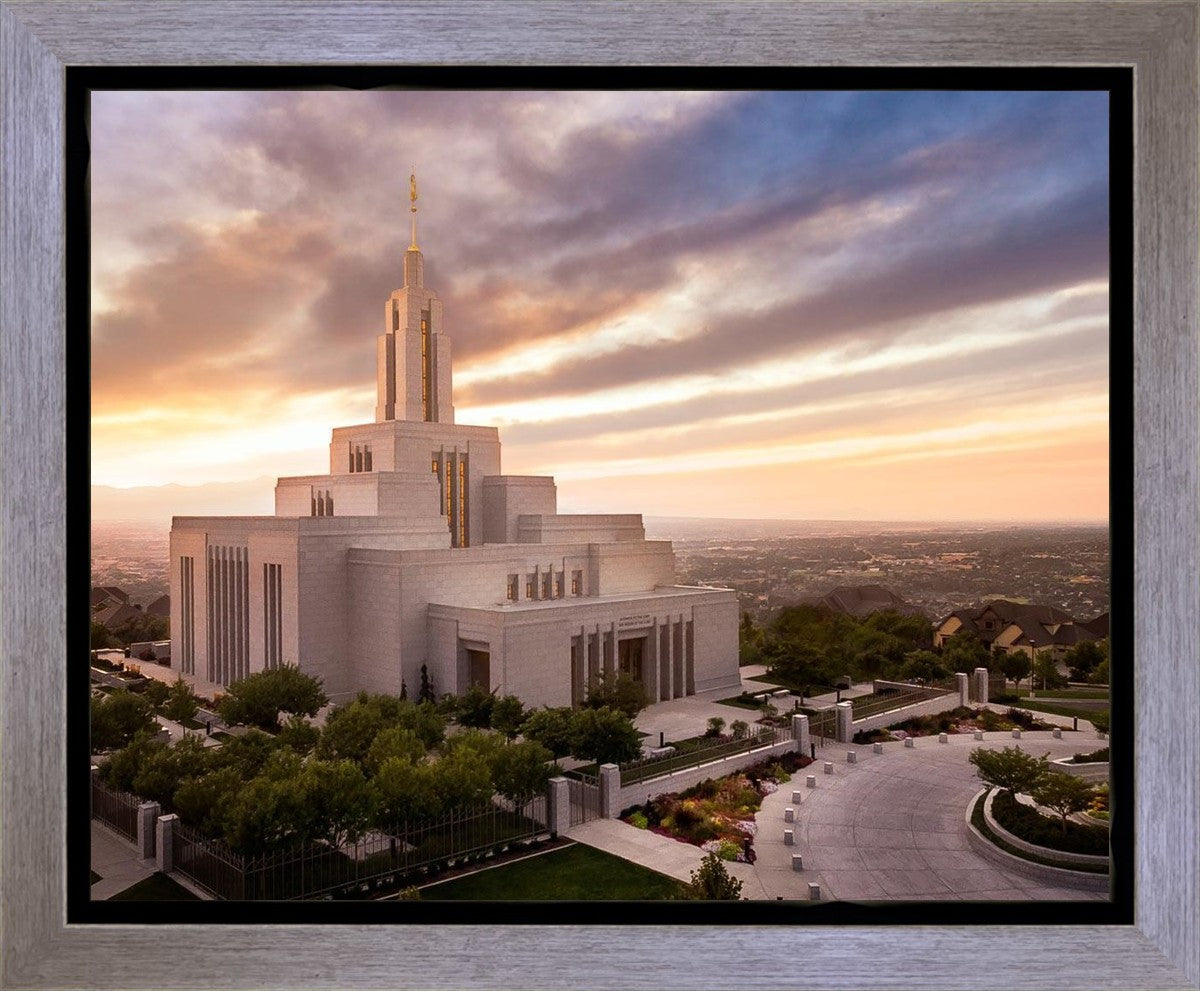 Draper Sunset Aerial Gallery Wrap
