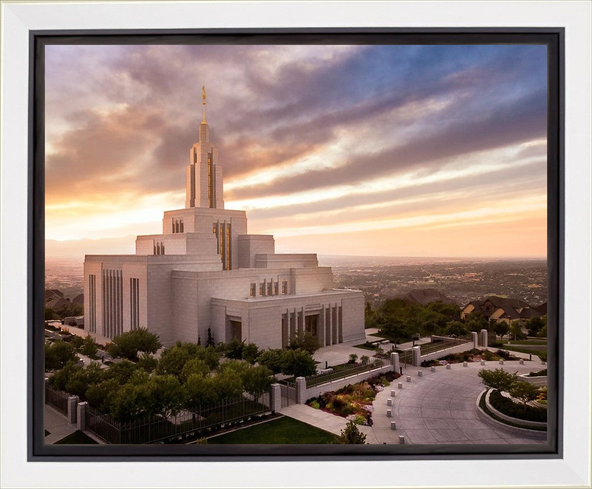 Draper Sunset Aerial Gallery Wrap