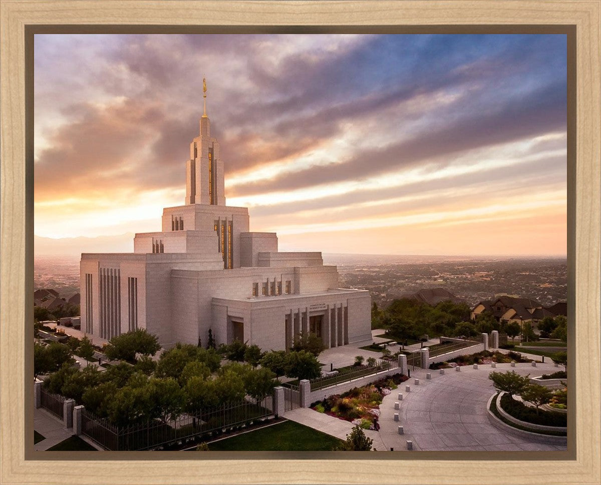 Draper Sunset Aerial Gallery Wrap
