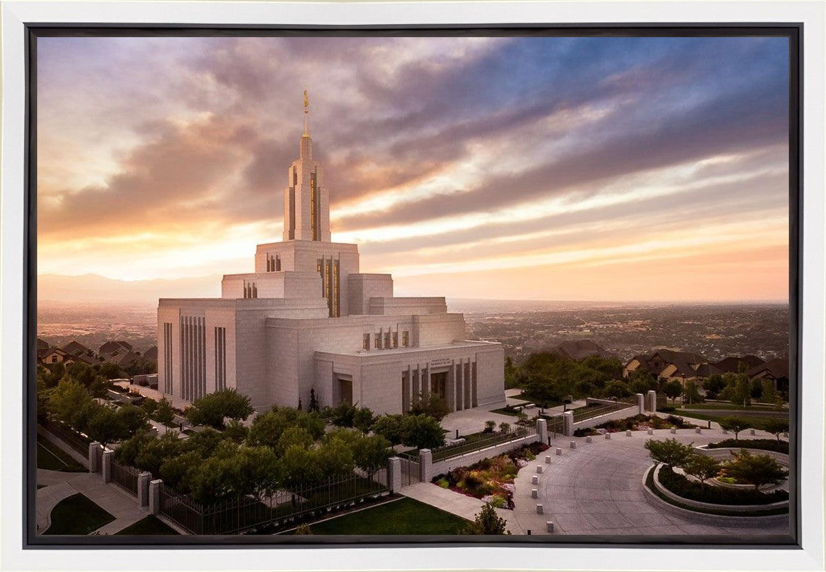 Draper Sunset Aerial Gallery Wrap