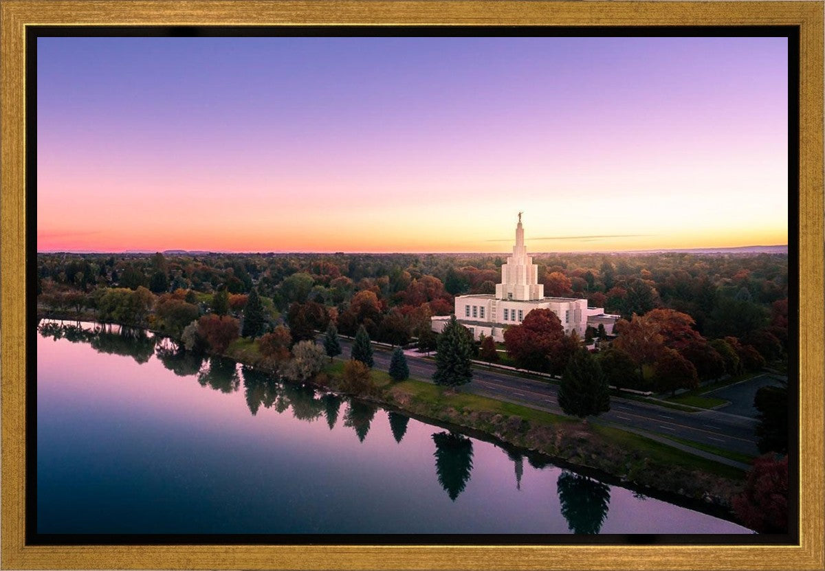 Idaho Falls - Snake River Reflection Aerial