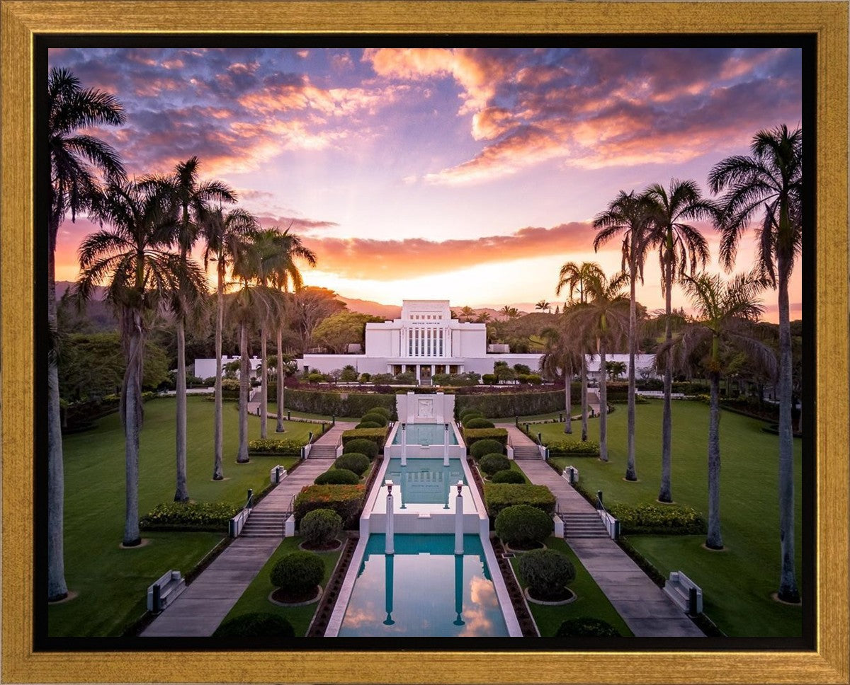Laie Sunset Aerial