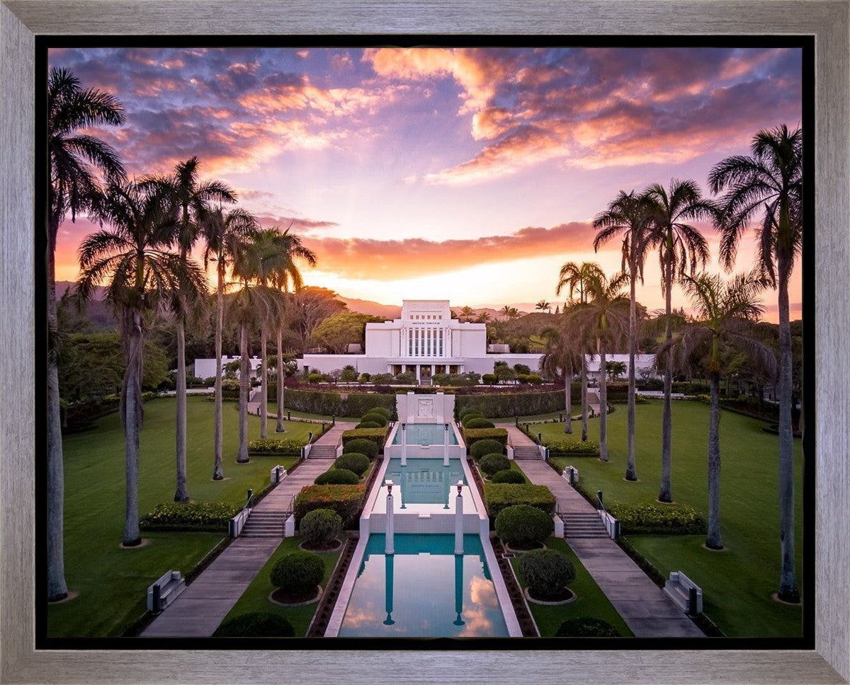 Laie Sunset Aerial