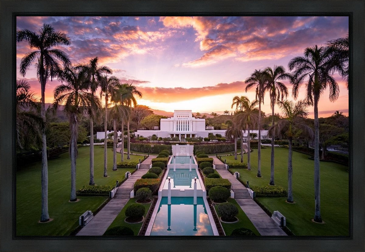 Laie Sunset Aerial