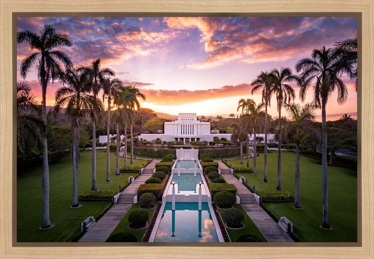 Laie Sunset Aerial