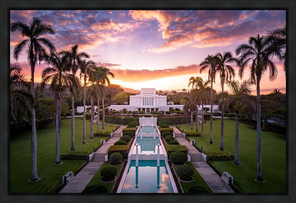 Laie Sunset Aerial