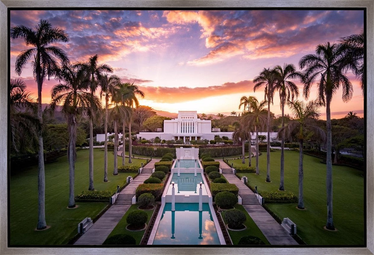 Laie Sunset Aerial