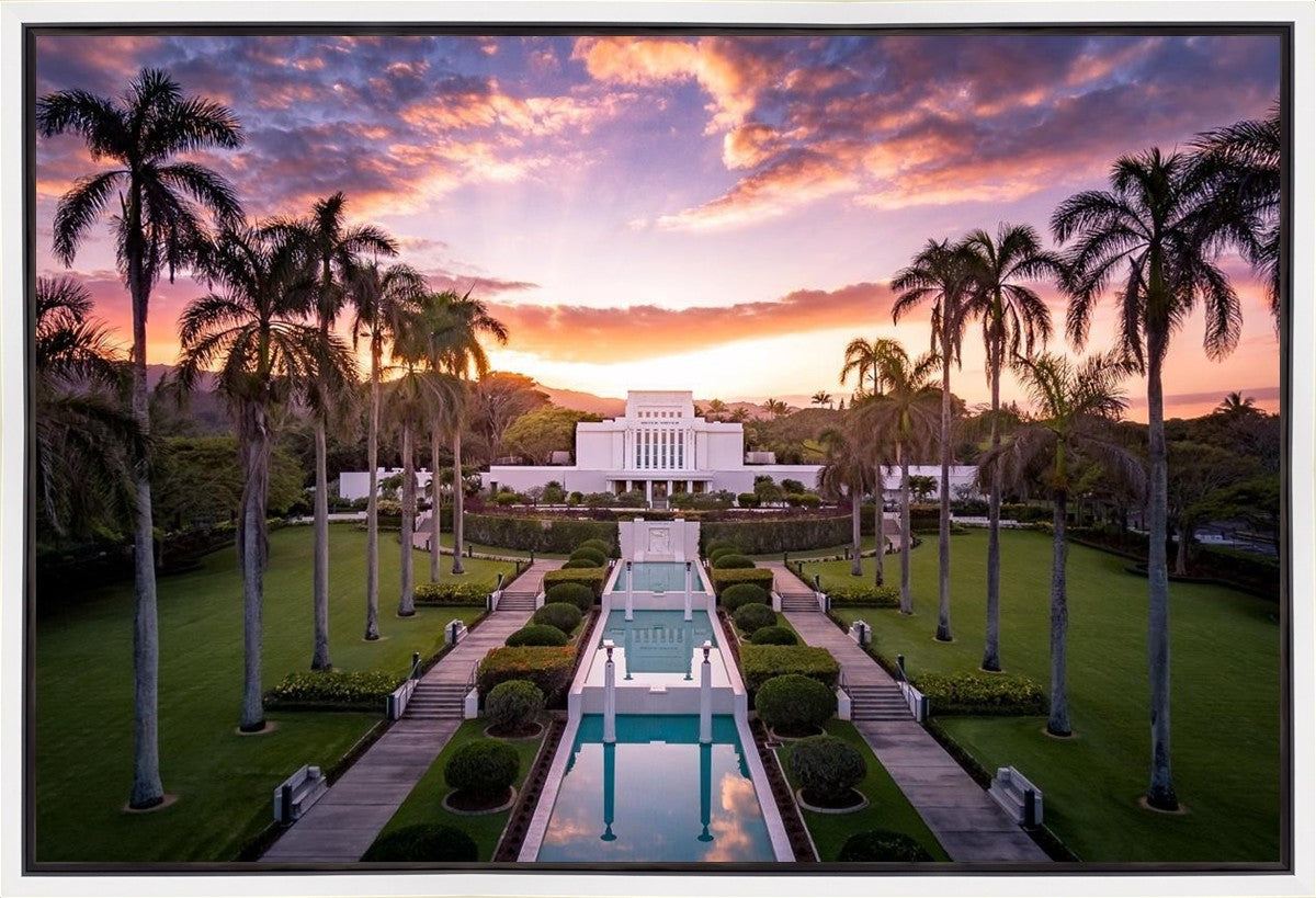Laie Sunset Aerial