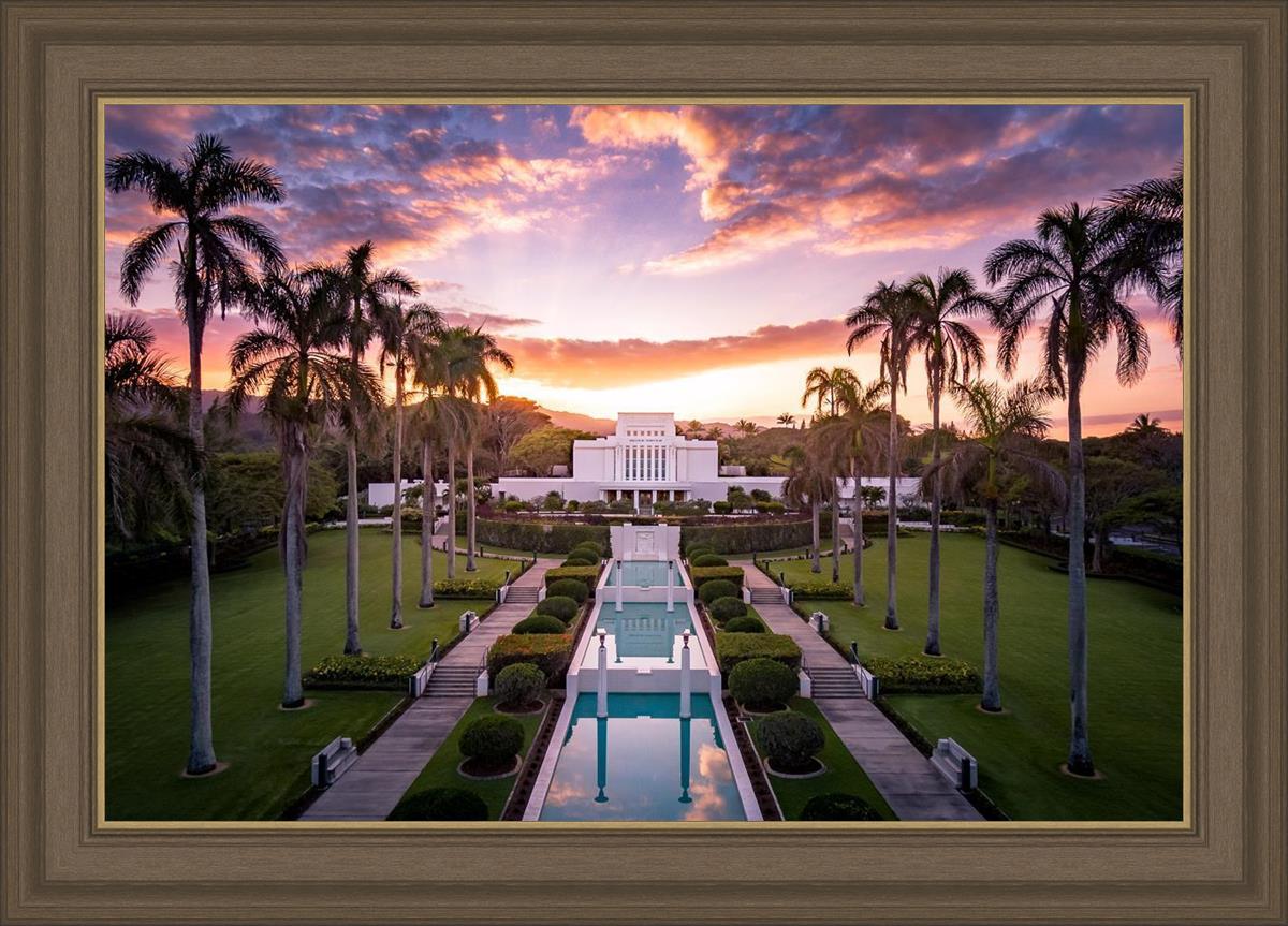 Laie Sunset Aerial