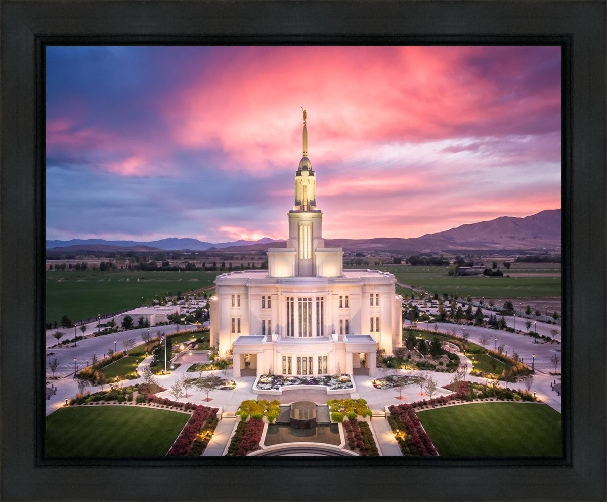 Payson West Evening Aerial Gallery Wrap