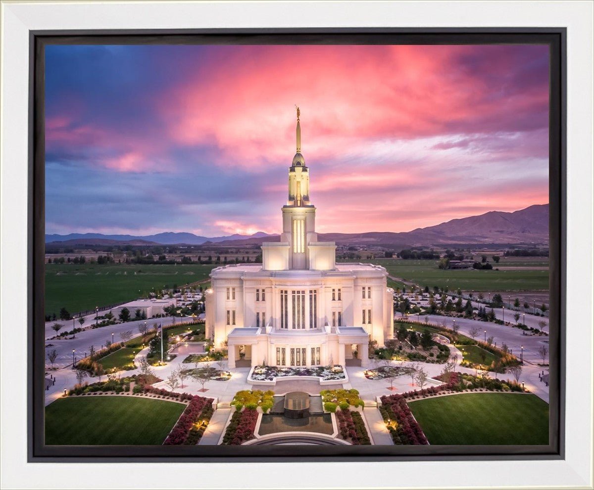 Payson West Evening Aerial Gallery Wrap