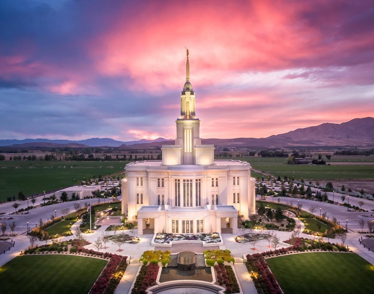 Payson West Evening Aerial Gallery Wrap