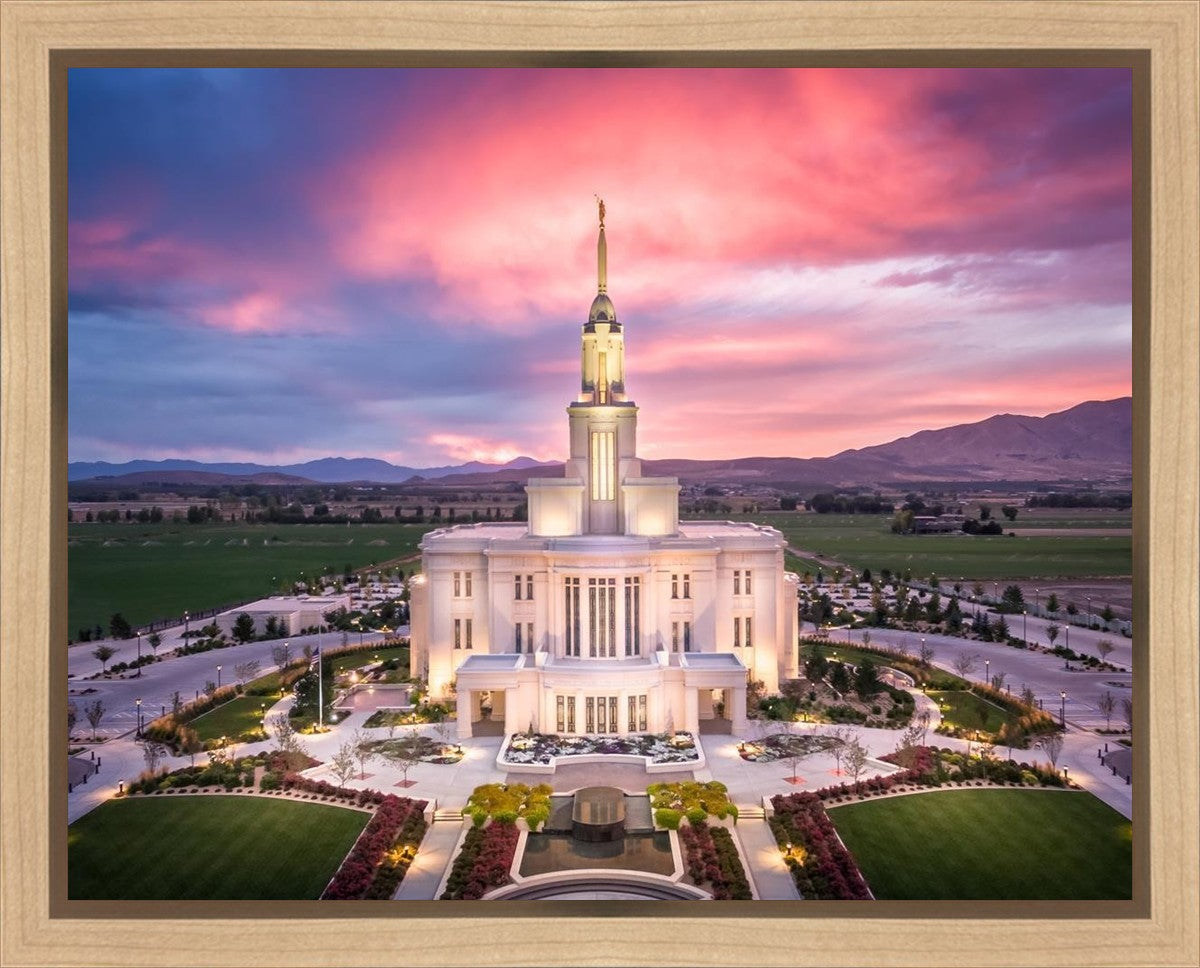 Payson West Evening Aerial Gallery Wrap