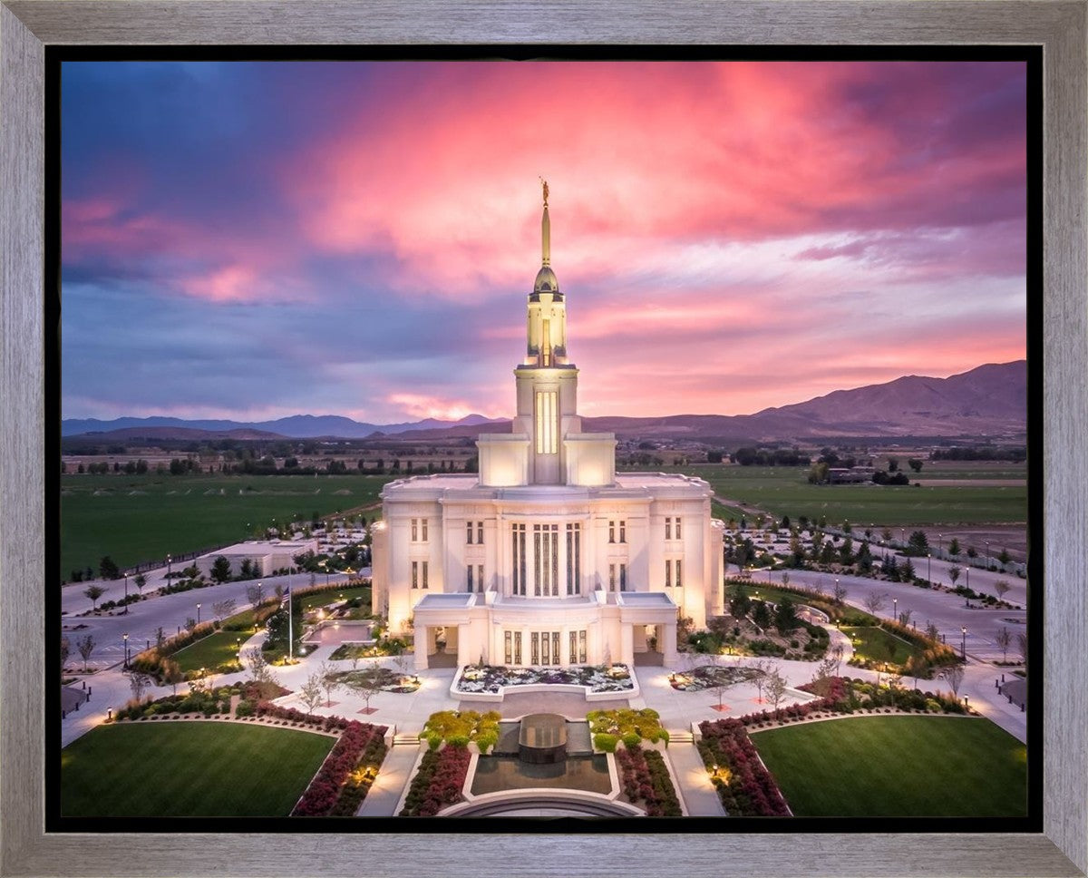 Payson West Evening Aerial Gallery Wrap
