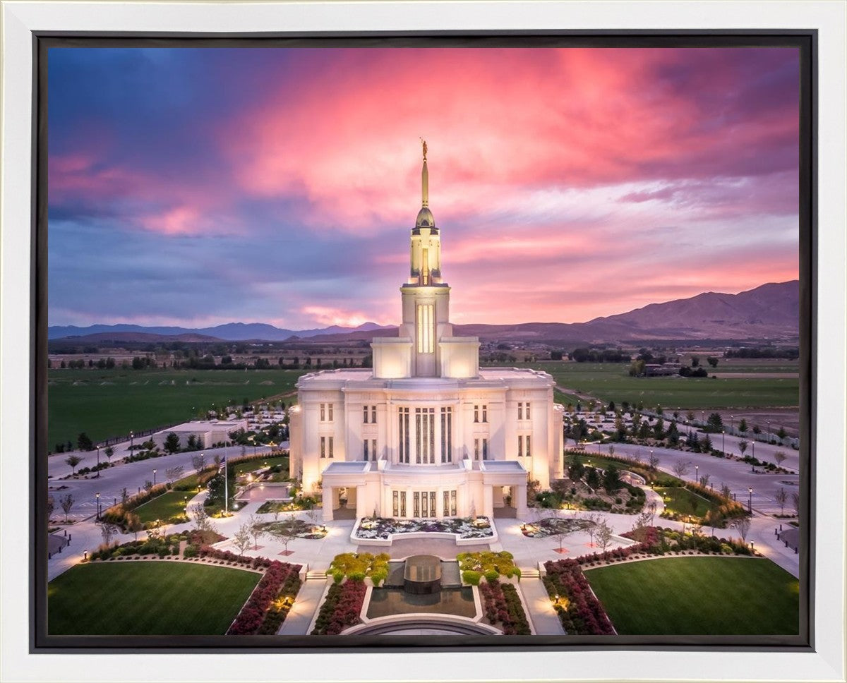 Payson West Evening Aerial Gallery Wrap