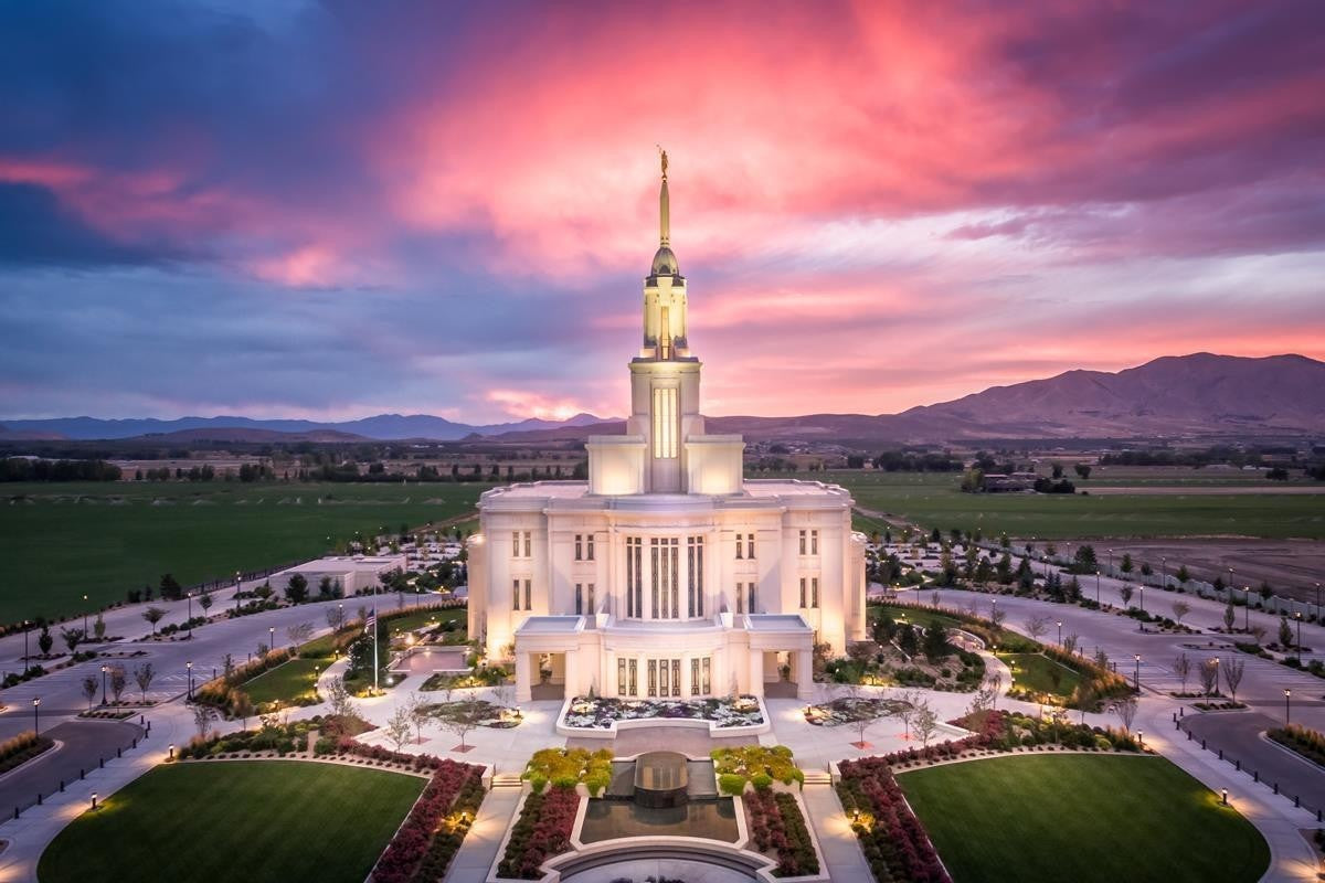 Payson West Evening Aerial Gallery Wrap