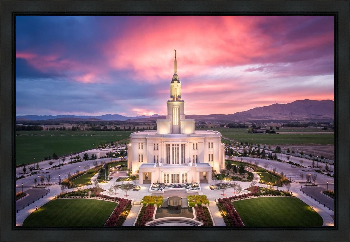Payson West Evening Aerial Gallery Wrap