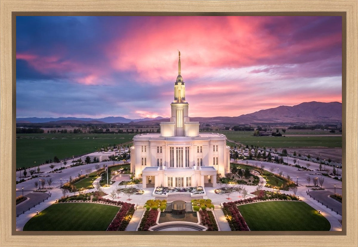 Payson West Evening Aerial Gallery Wrap