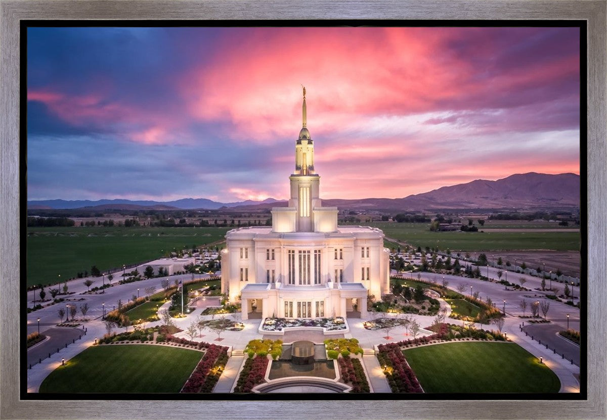Payson West Evening Aerial Gallery Wrap