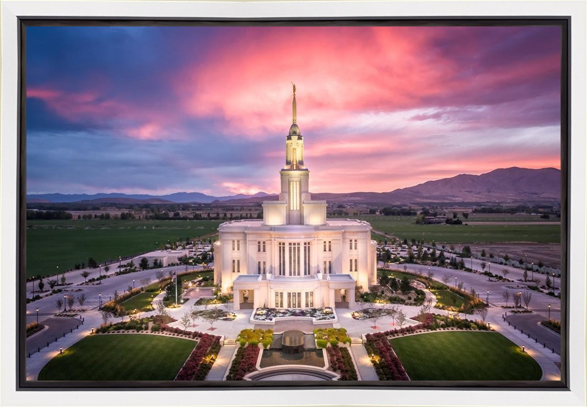 Payson West Evening Aerial Gallery Wrap