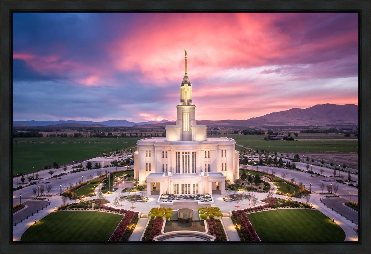 Payson West Evening Aerial Gallery Wrap