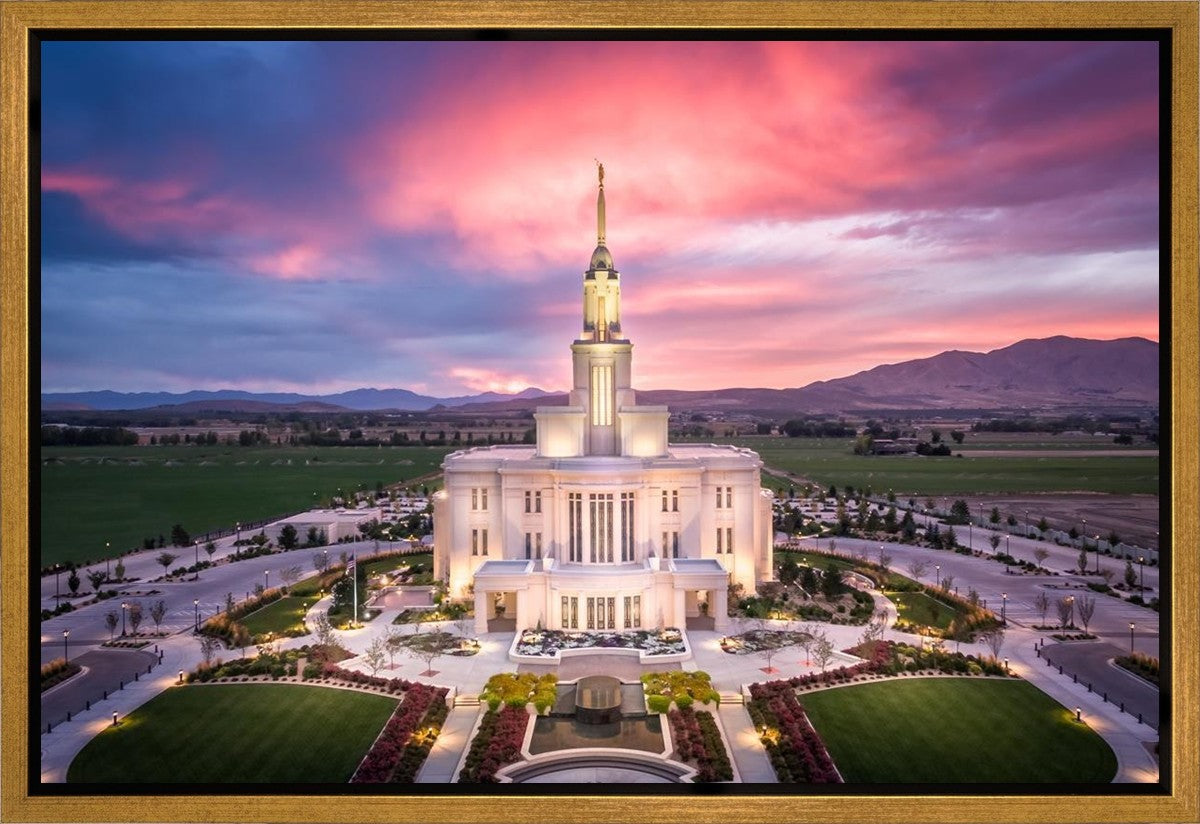 Payson West Evening Aerial Gallery Wrap