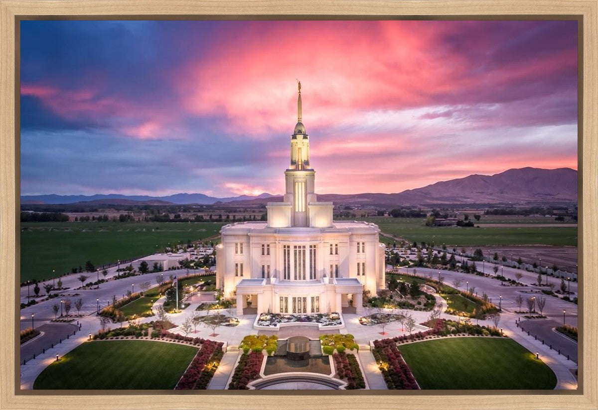 Payson West Evening Aerial Gallery Wrap