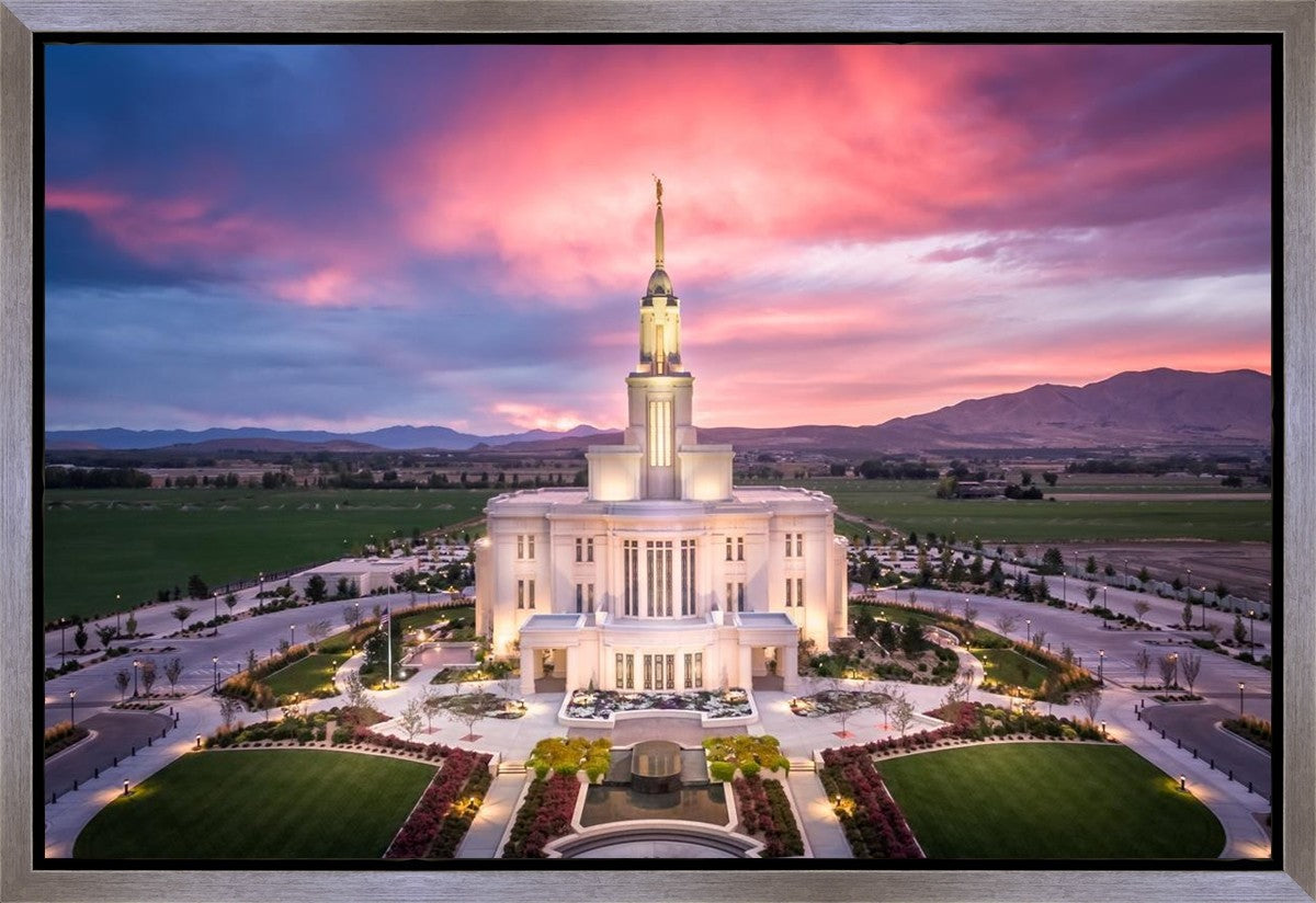Payson West Evening Aerial Gallery Wrap
