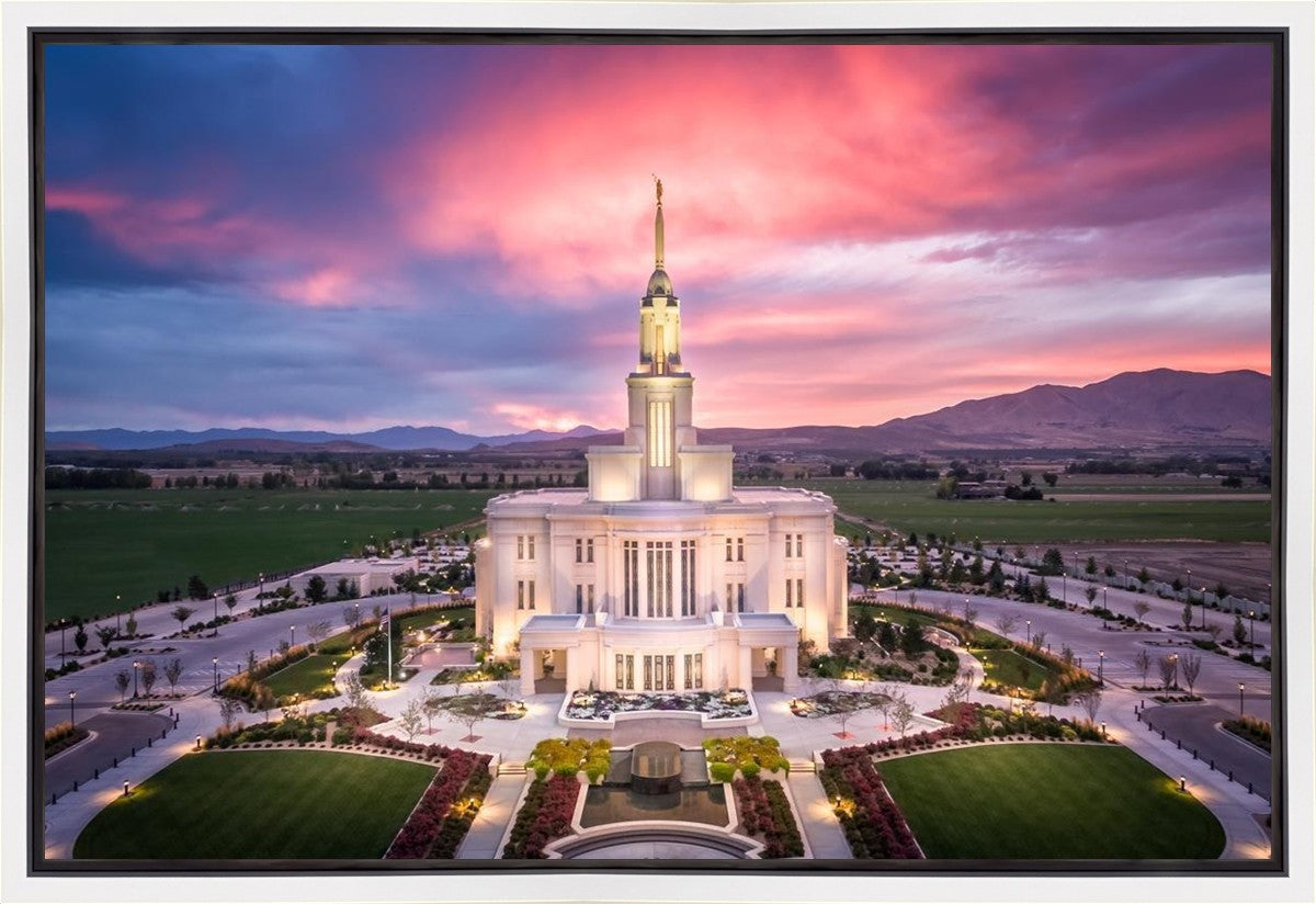 Payson West Evening Aerial Gallery Wrap