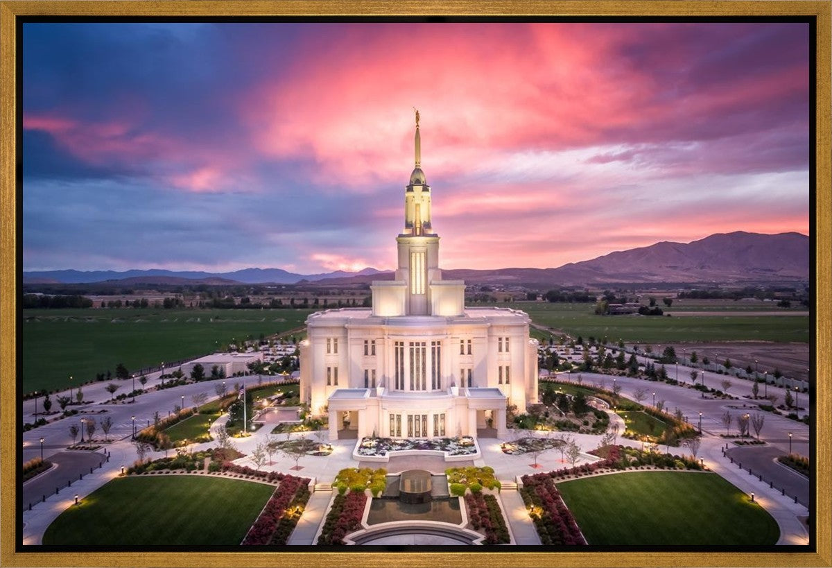 Payson West Evening Aerial Gallery Wrap
