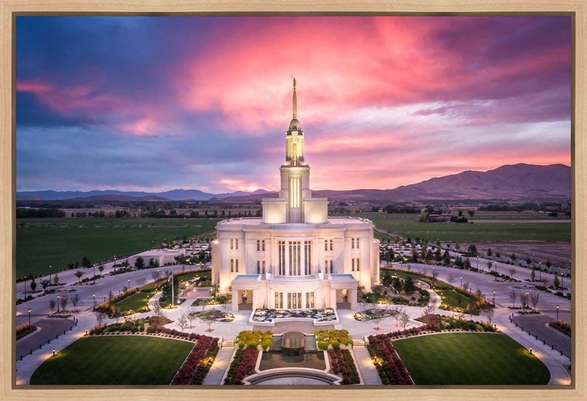Payson West Evening Aerial Gallery Wrap