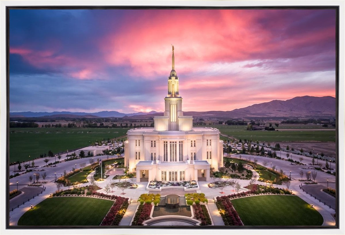 Payson West Evening Aerial Gallery Wrap