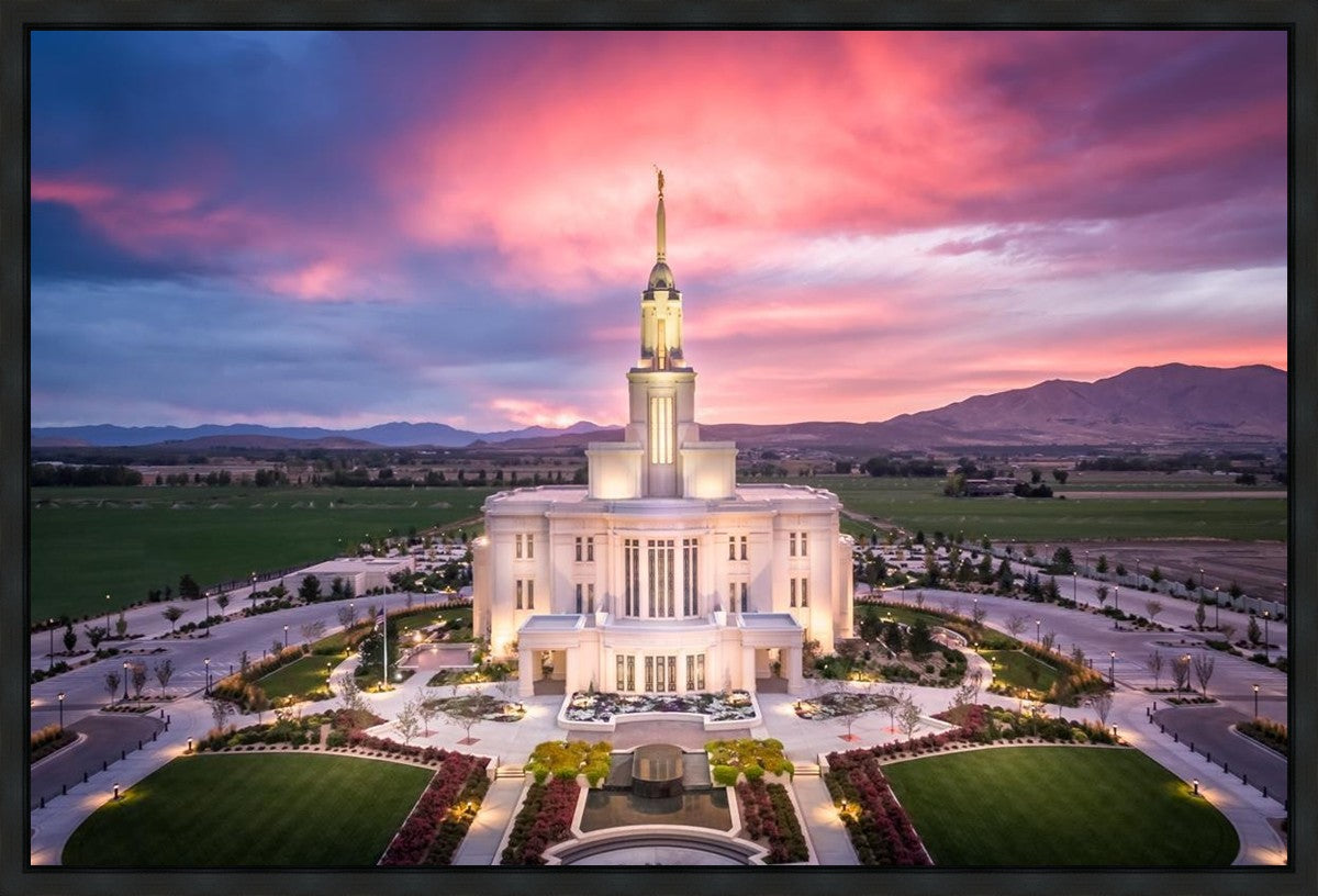 Payson West Evening Aerial Gallery Wrap