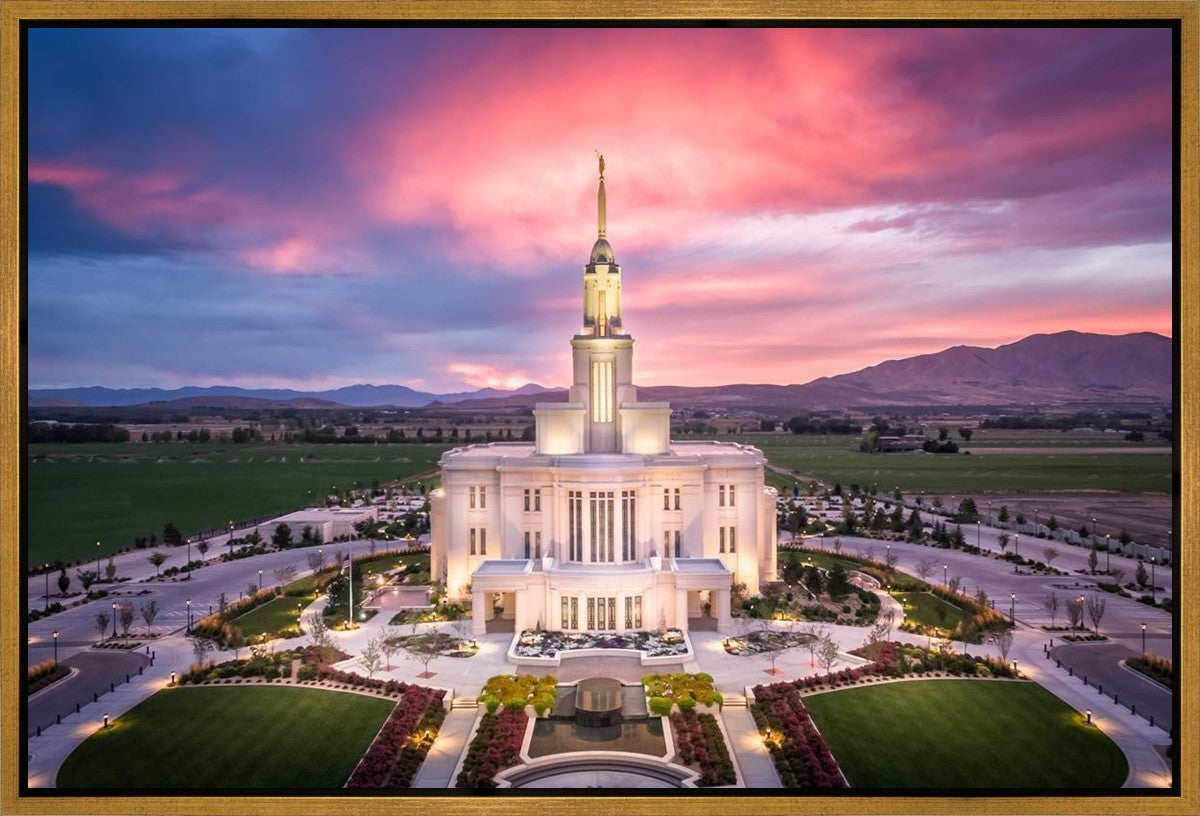 Payson West Evening Aerial Gallery Wrap