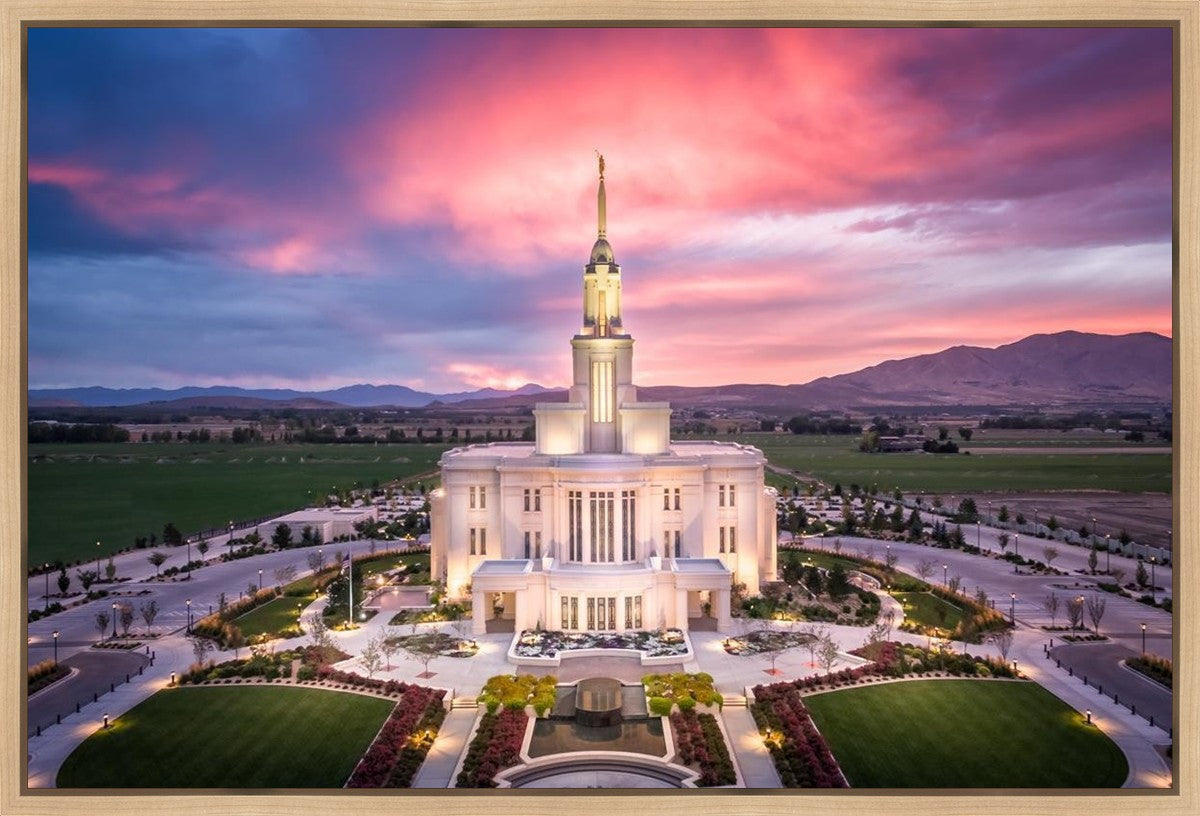 Payson West Evening Aerial Gallery Wrap