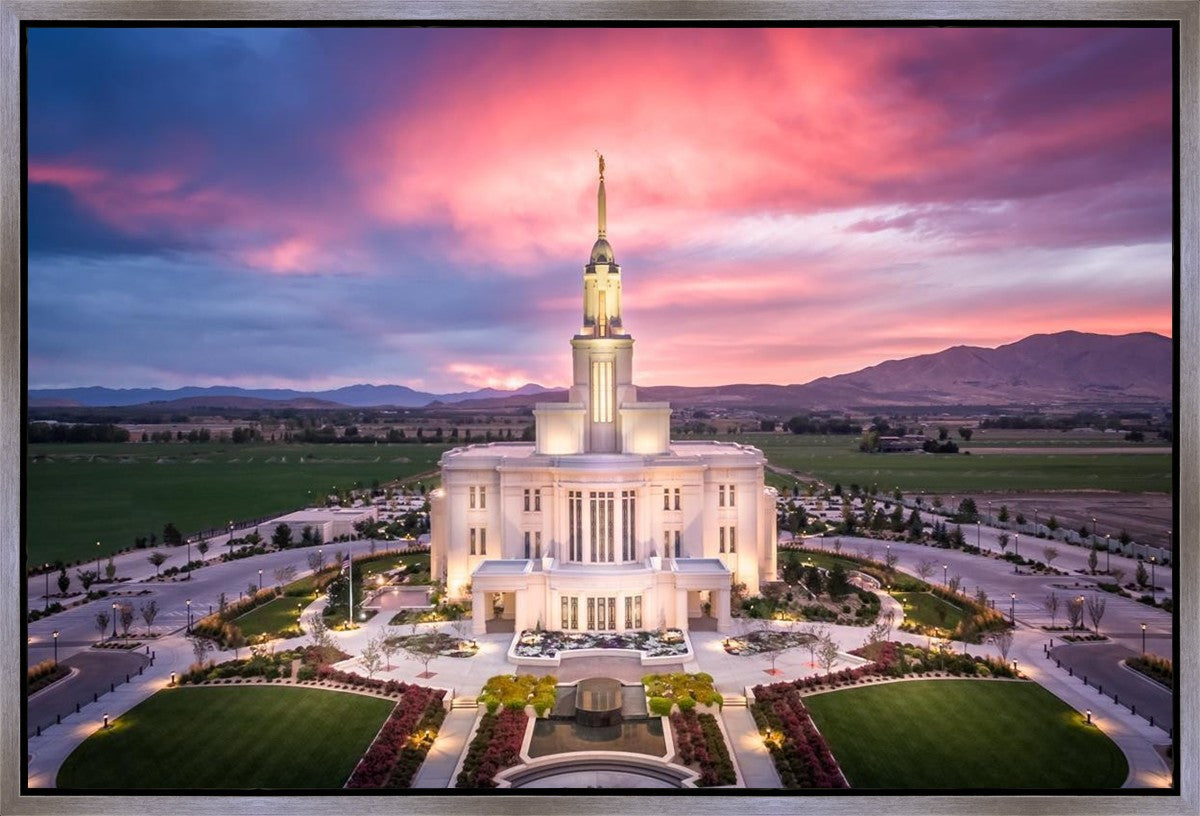 Payson West Evening Aerial Gallery Wrap