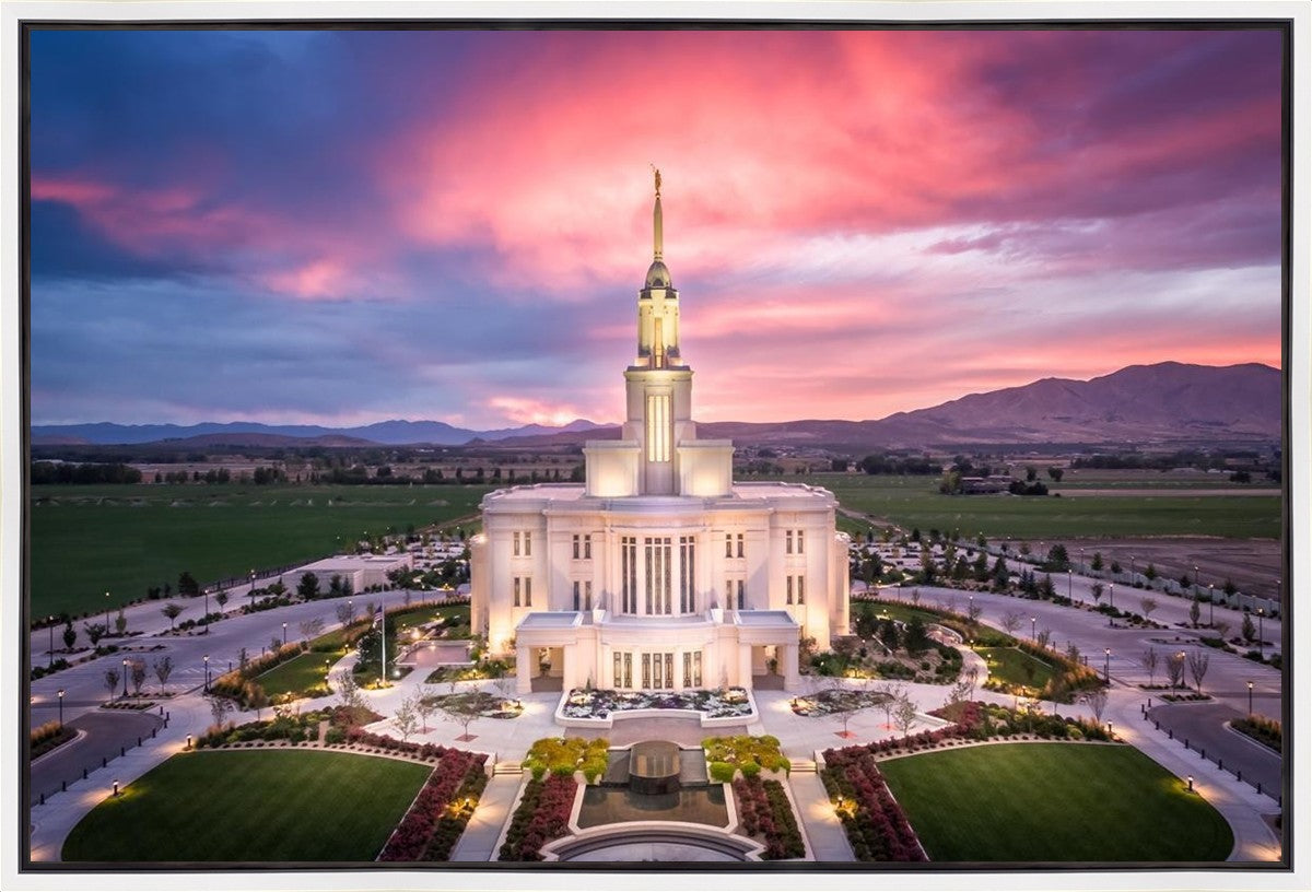 Payson West Evening Aerial Gallery Wrap