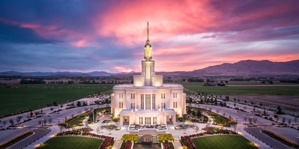 Payson West Evening Aerial Gallery Wrap