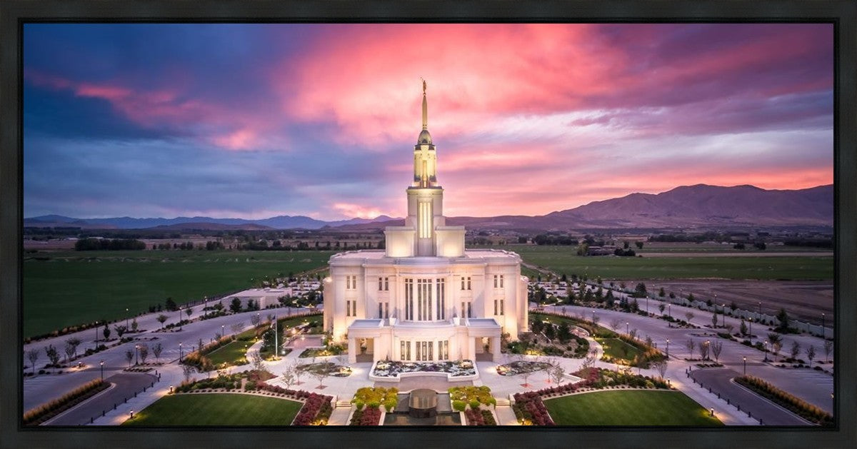 Payson West Evening Aerial Gallery Wrap
