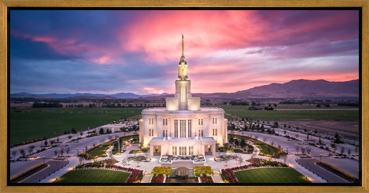 Payson West Evening Aerial Gallery Wrap